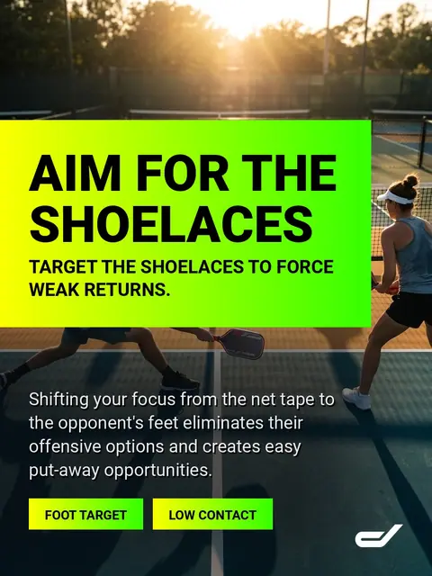 Attacking the Feet: The Ultimate Target for Winning Pickleball Points