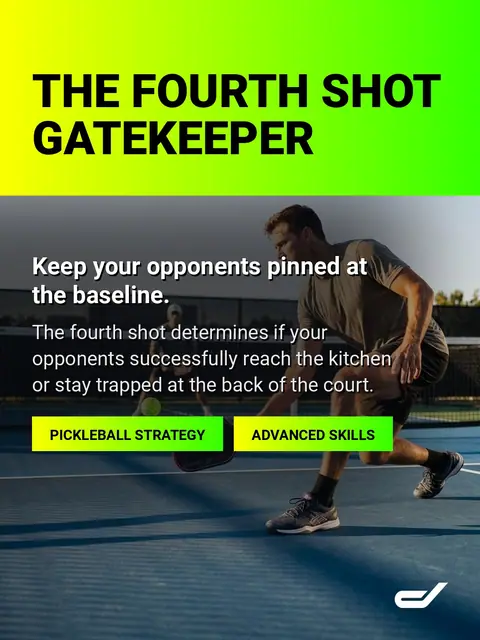 The Pickleball Fourth Shot: How to Handle a Perfect Third Shot Drop