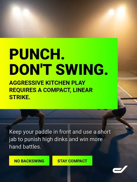 The Pickleball Punch Volley: Mastering Aggressive Kitchen Play