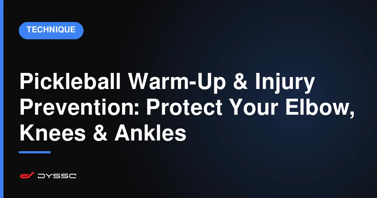 Pickleball Warm-Up & Injury Prevention: Protect Your Elbow, Knees & Ankles
