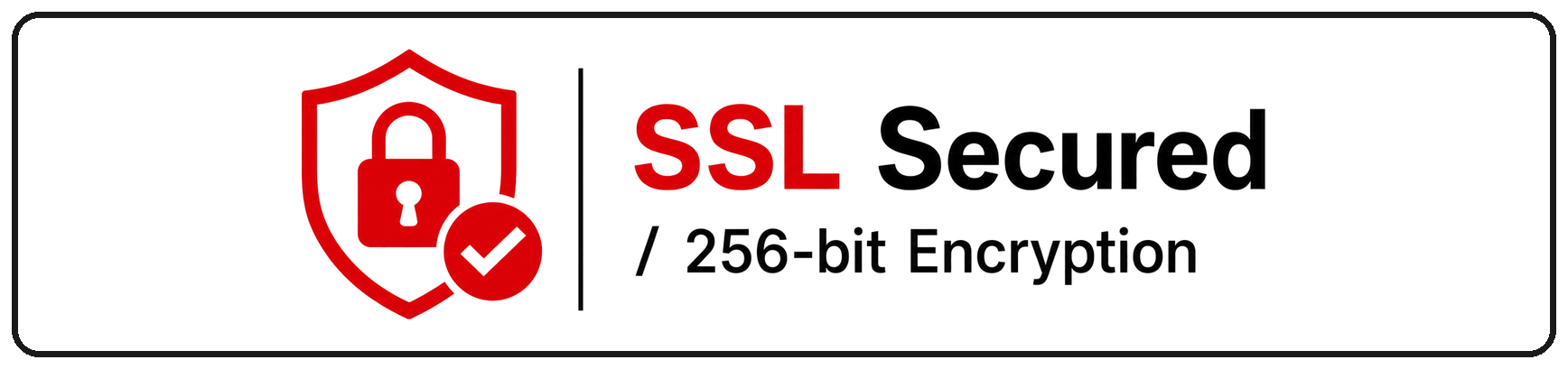 SSL secured — 256-bit encryption
